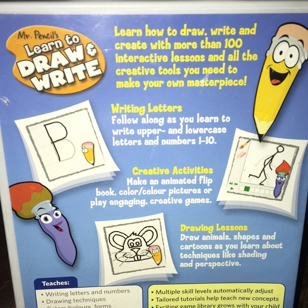 Leapster Learning Game: Mr. Pencil’s Draw&Write